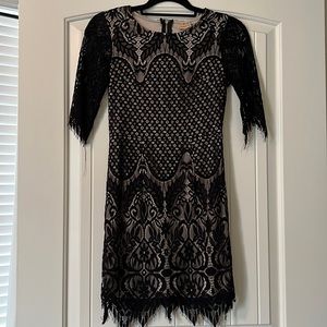 Lace detail dress